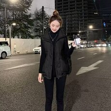 流行气质秋冬新款纯色立领百搭棉马夹潮流马甲慵懒新款常规ins，男装背心/马甲，星座1210-1