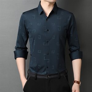 E992钱塘2020-2秋冬高品质男士无痕精品格子衬衫P90主推图片