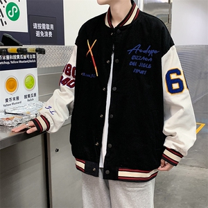 港风工装日系外套宽松潮流ins拼色拼接洋气秋装夹克 W1314-P60图片