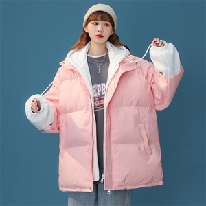 冬季假两件棉衣男潮牌韩版外套加厚棉服 A125-Y290-P120图片