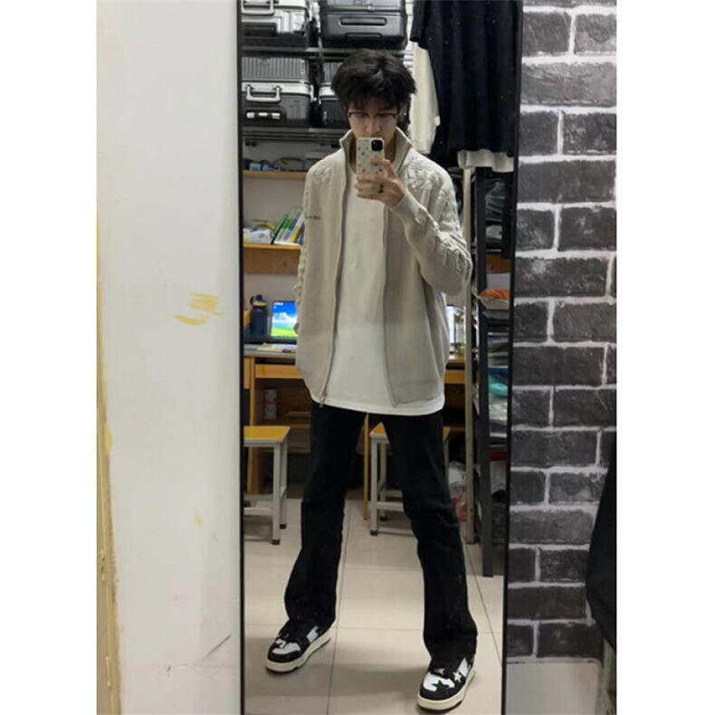 男生针织衫高领开衫秋冬季男女情侣拉链简约慵懒毛衣外套MC96,男装针织衫/毛衣,星座1116A（原606A-3）