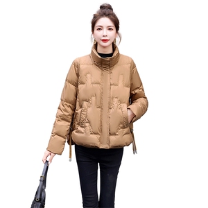 时尚潮流羽绒服女2023年冬季新款小香风短款小个子外套90白鸭绒图片