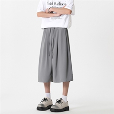 2025夏季新款立体剪裁垂感西裤休闲裤七分裤A017K525P38，男装休闲裤，电商A017