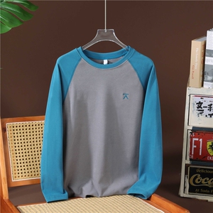 有货。。高品 磨毛T恤拼色休闲HT003-P45图片