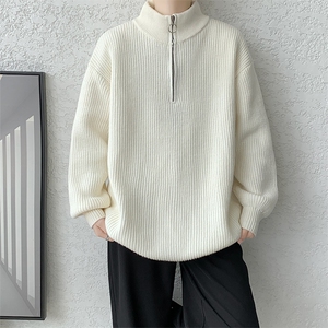 8XL-M 特大码毛衫美式宽松时髦拉链立领开衫针织毛衣男MY1209P65图片