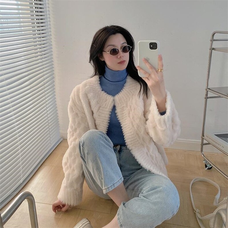 手工剪花皮毛一体，其它，兰雨曦