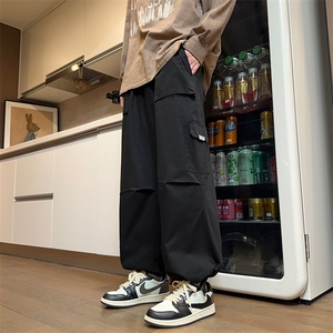 工装裤男士港风休闲运动长裤韩版潮流束脚宽松百搭裤K888-P50图片