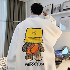 文艺新款时尚百搭潮流慵懒原宿简约气质ins日系流行情侣卫衣绑，男装卫衣，星座218-1（原230）