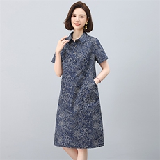 现货纯棉连衣裙，女装连衣裙，韩派