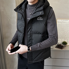 短款连帽羽绒马甲男休闲日系面包服保暖外套马甲背心M06-P125，男装背心/马甲，电商A237