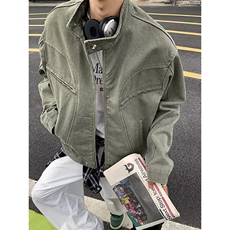 高质量牛仔裤男士韩版潮流美式高街2025春季ins宽松外套W5896-P98，男装牛仔裤，星座412-3