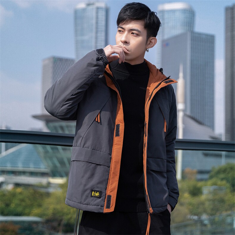 外景日系连帽大码棉衣外套撞色休闲男棉衣QT5070-SY03-,男装棉衣,星座810(原QT5070)