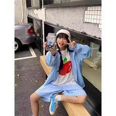 夏季薄款过膝五分裤男女冷色系条纹宽松休闲阔腿速干沙滩短裤潮，男装牛仔裤，星座506A