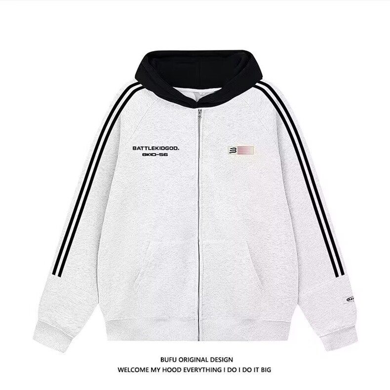 1506-/WY1451/P49新款卫衣港风宽松简约连帽卫衣开衫男女同款百搭,男装卫衣,星座1506-1