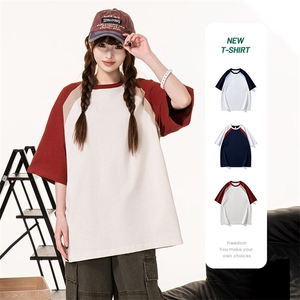 美式运动球服短袖男夏季潮牌重磅纯棉宽松休闲凉感t恤HH5712-P25图片