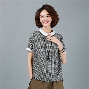 时尚舒适潮流衬衫套头短袖2021年夏季短袖气质优雅图片