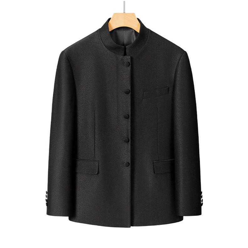 中山装男修身新郎结婚订礼服立领西服套装新中式风外套A913P255,男装西服,电商A355（原A415）