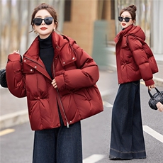 超好看短款羽绒服女2025冬新款时髦洋气白鸭绒外套，女装羽绒服，伊仟回