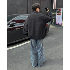 秋冬季立领复合灯芯绒夹克潮牌宽松休闲夹克外套，男装夹克，星座410-7