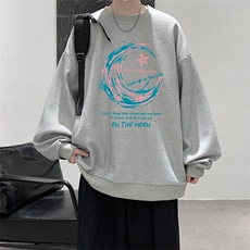 华夫格卫衣圆领卫衣男大码长袖t恤男外套HW76341-P30，男装卫衣，电商A040