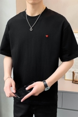 直播店主风夏百搭爱心刺绣T恤短袖社会小伙A236-23367-P50控70，男装T恤，电商A236