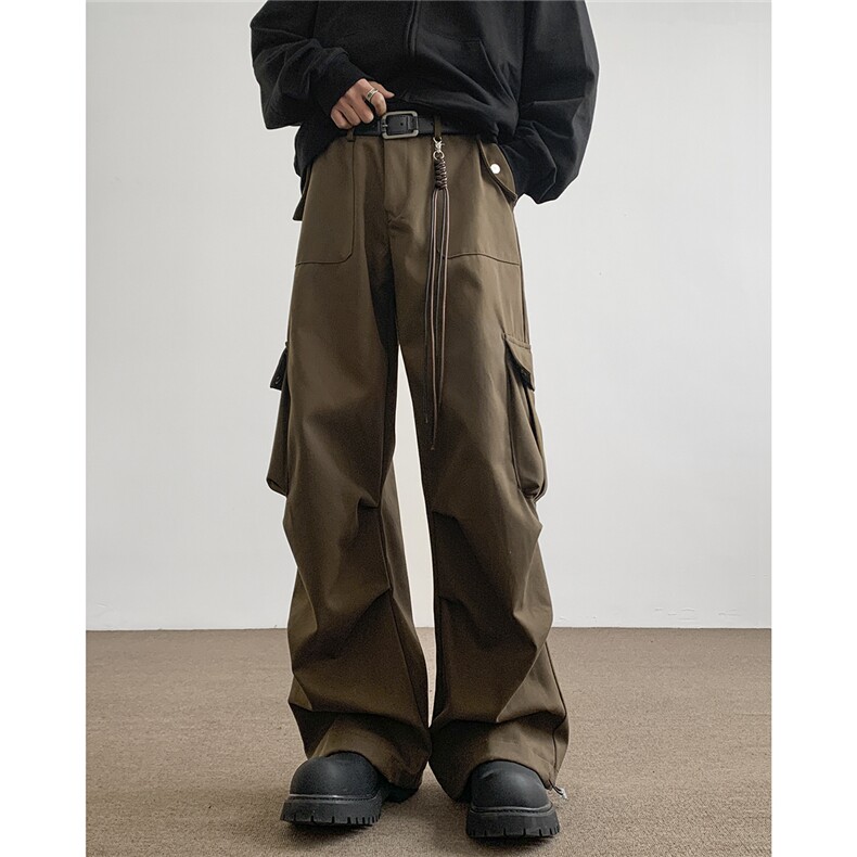2024日系秋季工装裤伞兵美式高街直筒裤休闲裤KK384，男装休闲裤，星座712