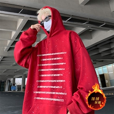 抖音得物高品质重磅全棉二开支持退换360克满天星连帽卫衣1015，男装卫衣，电商A486