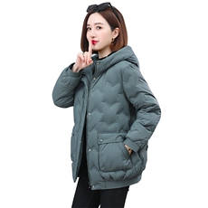 2023冬季新款时尚女装连帽羽绒服保暖轻薄显瘦外套，女装羽绒服，依恋蒂丝
