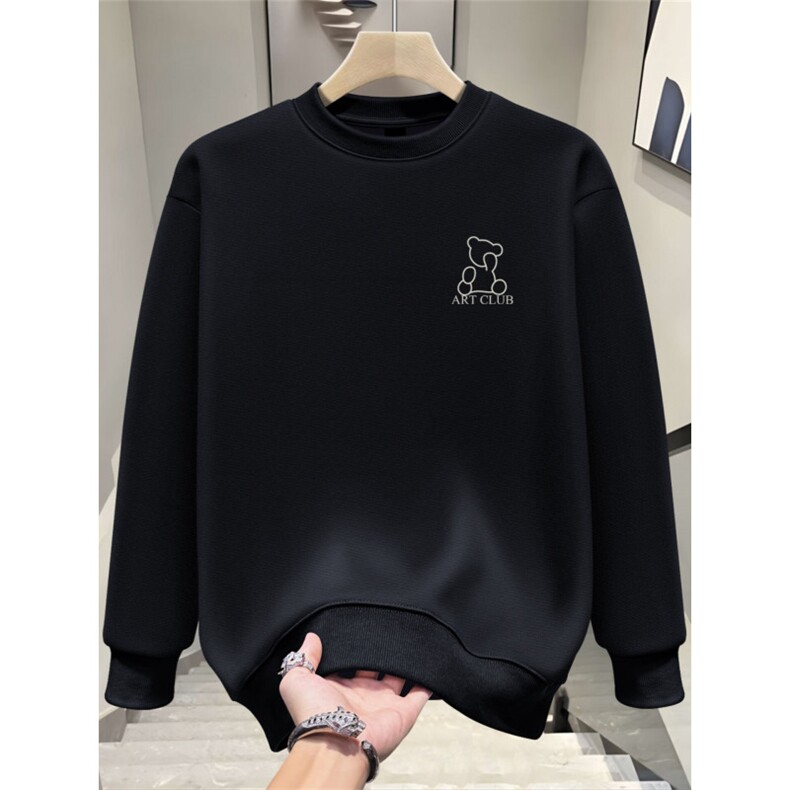1506-/WJRW1401加绒/P41冬季新款加绒卫衣男潮牌宽松圆领长袖,男装卫衣,星座1506-1