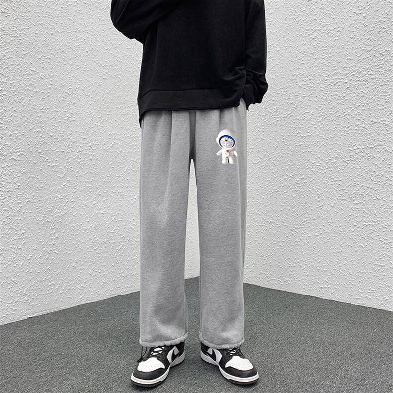 K13233-P35可束脚加厚加绒运动裤男大码宽松直筒卫裤男,男装休闲裤,电商A040