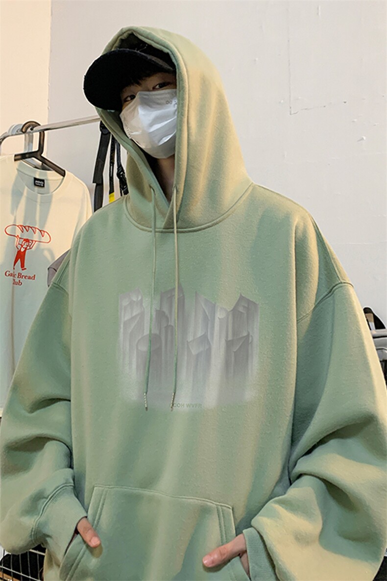 ！连帽圆领卫衣男装港风帽衫男LM147-P35,男装卫衣,电商B367