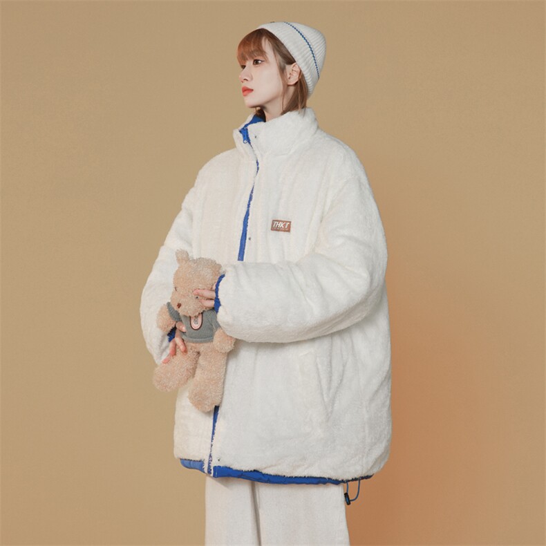 中性双面穿2022棉衣女棉服宽松棉袄面包服情侣冬装3321-P100控148,男装棉衣,星座207