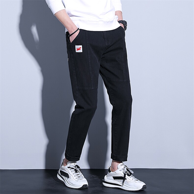 YDL6852男士2023年春季新款弹力休闲裤宽松潮流裤子牛仔裤P70,男装休闲裤,电商B360