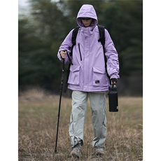 冬新防风防水拉链魔术贴滑雪服男反光条保暖工装夹克外套M69-P170，男装棉衣，电商A001