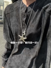 XZ809A/SYR26/P35/控58扎染肌理感设计感polo杉长袖T恤卫衣，男装T恤，星座809A(原222-1)