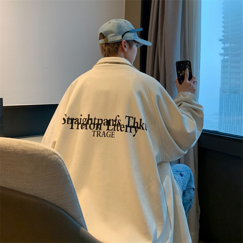 美式夹克衫潮男外套金属LOGO麂皮棒球服休闲冲锋衣6010-P60-控108,男装夹克,星座207
