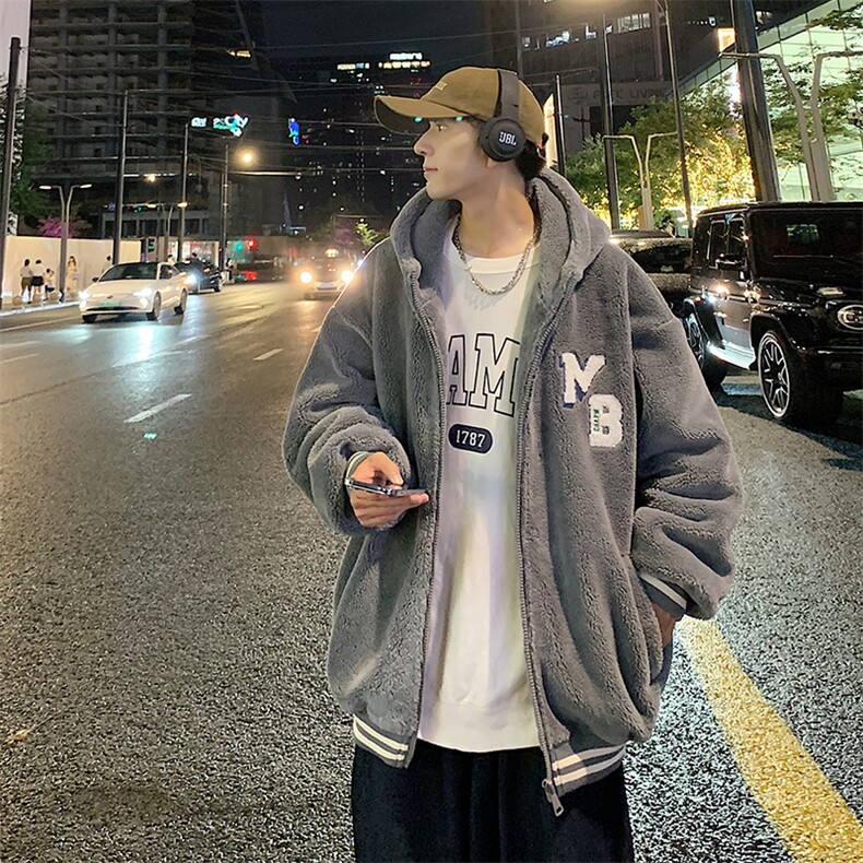 冬装青少年加绒加厚棉衣羊羔绒清新外套男女同款917-P110控价158,男装棉衣,电商A441-1