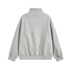 重磅加绒奥粒绒结构款500克拉链开衫卫衣外套RH5332JR-P65，女装短外套，星座610B-1