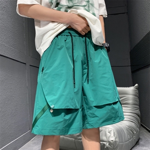 高品夏季工装短裤男纯色宽松大码运动五分裤DSA157B-D609-特P40图片
