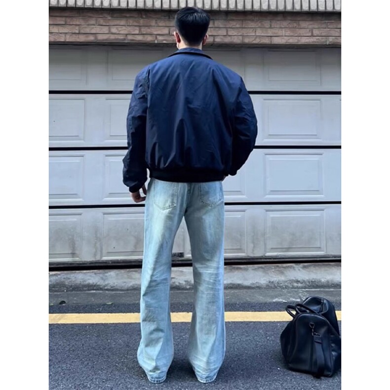 bomber美式飞行员夹克外套男春秋cleanfit短款棒球服薄款工装棉服,男装夹克,星座313A(原308A-2)