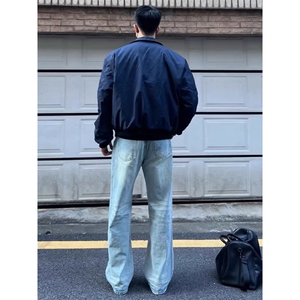 bomber美式飞行员夹克外套男春秋cleanfit短款棒球服薄款工装棉服图片