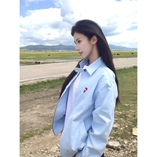 美式覆古红色棒球服外套女春秋2025新款巨好看早秋季开衫夹克上衣，男装夹克，星座1210-1