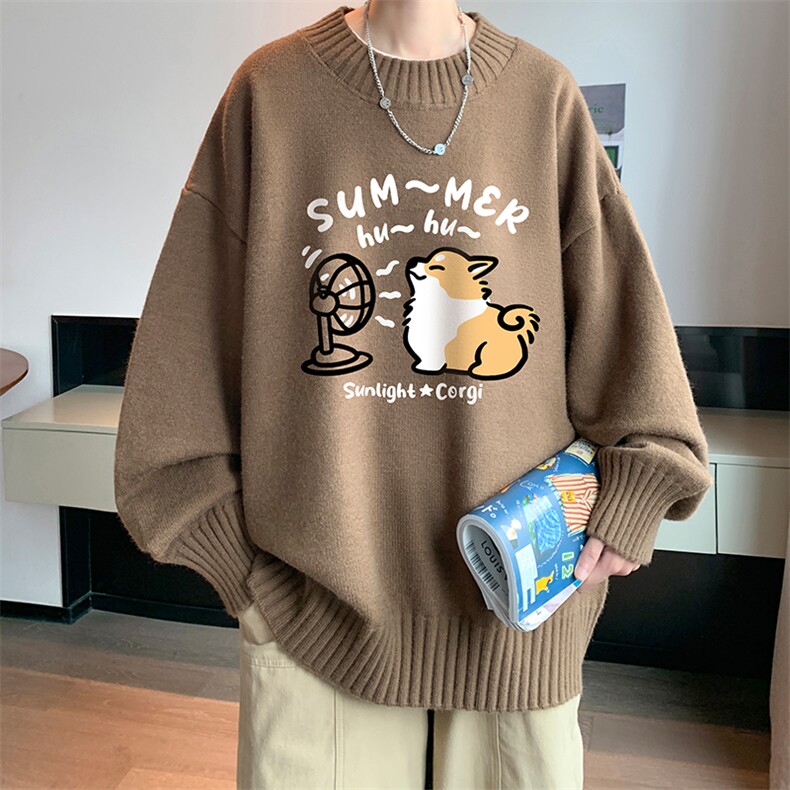 8XL半高领毛衣男大码胖子针织衫毛线衣 M18420-P45 加绒款-P65图片