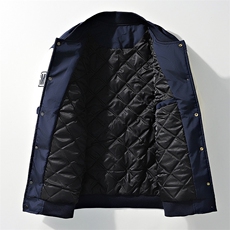 美式棒球服宽松潮流痞帅加绒加厚立领夹克A436-22129加棉-P80，男装夹克，电商A436