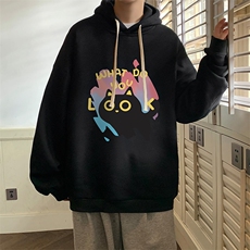连帽卫衣男大码胖子帽衫大号运动服WY2454-P35，男装卫衣，电商A040