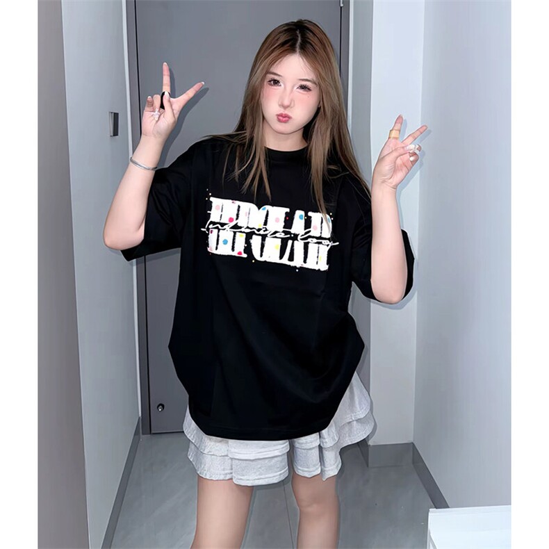 万针全刺绣工艺抖音得物高品质260克重磅纯棉双纱美式高街短袖T恤,男装T恤,电商A486