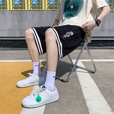 ！2023夏季新款男士冰丝短裤天空人印花中裤DK509P25，男装休闲裤，电商B220