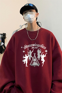 ！ 圆领卫衣男装港风长袖T恤男外套男WY181-P28图片