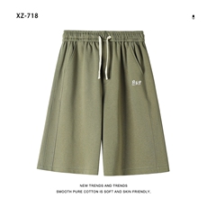 华棉印花短裤夏季美式休闲五分裤宽松舒适XD1715特批35，男装休闲裤，星座718
