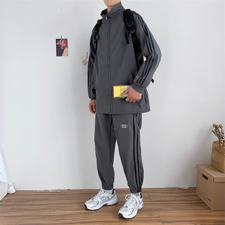 ins潮牌宽松运动休闲套装春秋新款韩版帅气百搭两件套W527-P68,男装夹克,星座512-2